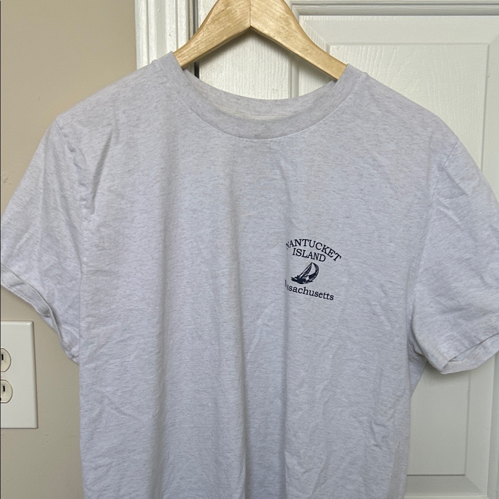 Brandy Melville Light Gray Short Sleeve Tee